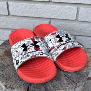 Under Armour Kids' Ansa Graphic Slide Sandals 6Y
